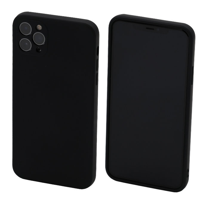Etui gumowe do iPhone 11 Pro Max, czarny, black, FixPremium