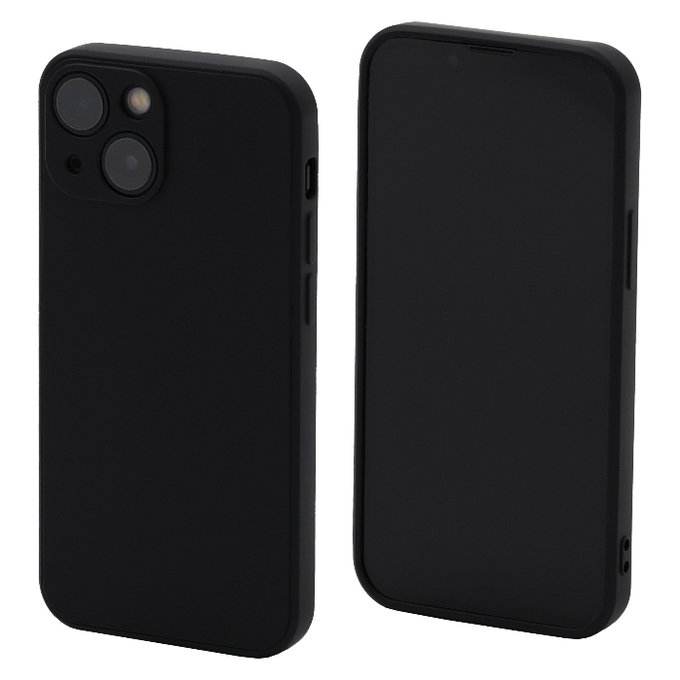 Etui gumowe do iPhone 13 mini, czarny, black, FixPremium