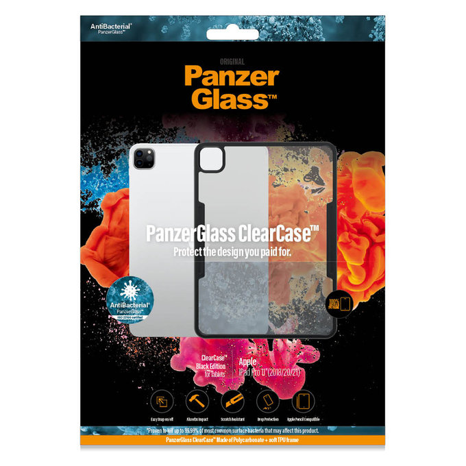 Etui ClearCase AB do iPad Pro 11'' (2018/2020/2021), Czarne, PanzerGlass