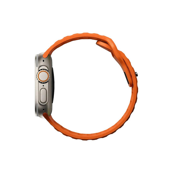 Pasek Sport Silikonowy do Watch (42, 44, 45, 49mm) | pomarańczowy | orange | FixPremium