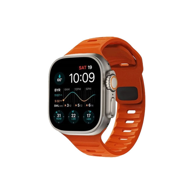 Pasek Sport Silikonowy do Watch (42, 44, 45, 49mm) | pomarańczowy | orange | FixPremium