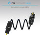 Kabel audio optyczny, 2m, Czarny, Black, FixPremium
