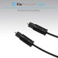 Kabel audio optyczny, 2m, Czarny, Black, FixPremium