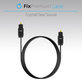 Kabel audio optyczny, 2m, Czarny, Black, FixPremium