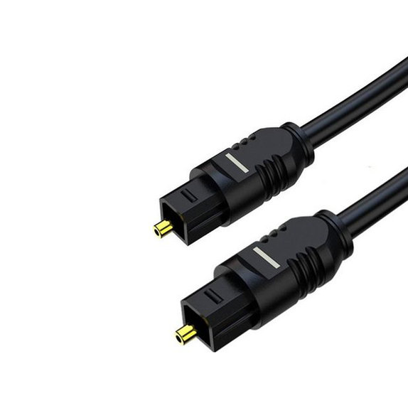 Kabel audio optyczny, 2m, Czarny, Black, FixPremium