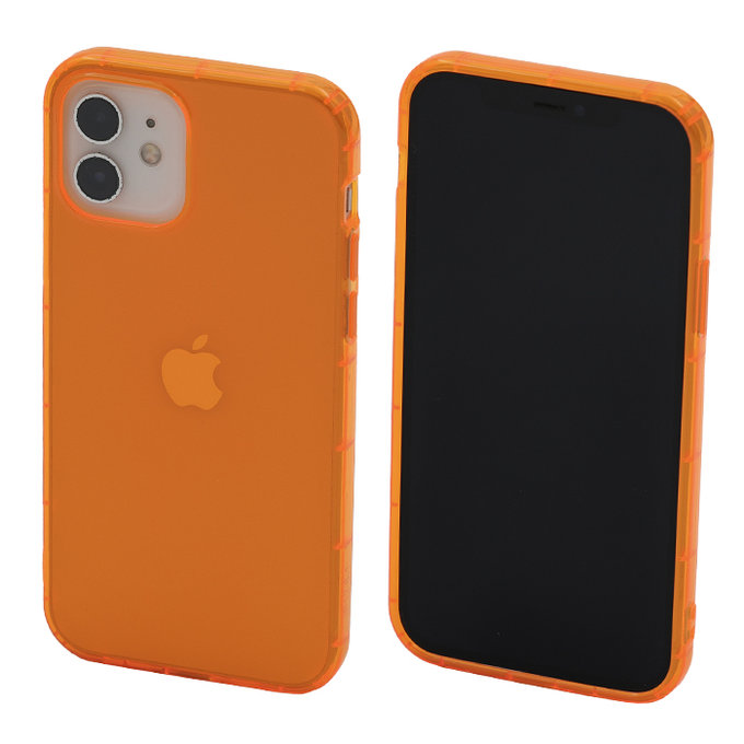 Etui Clear do iPhone 12 | 12 Pro | pomaranczowy | orange | FixPremium