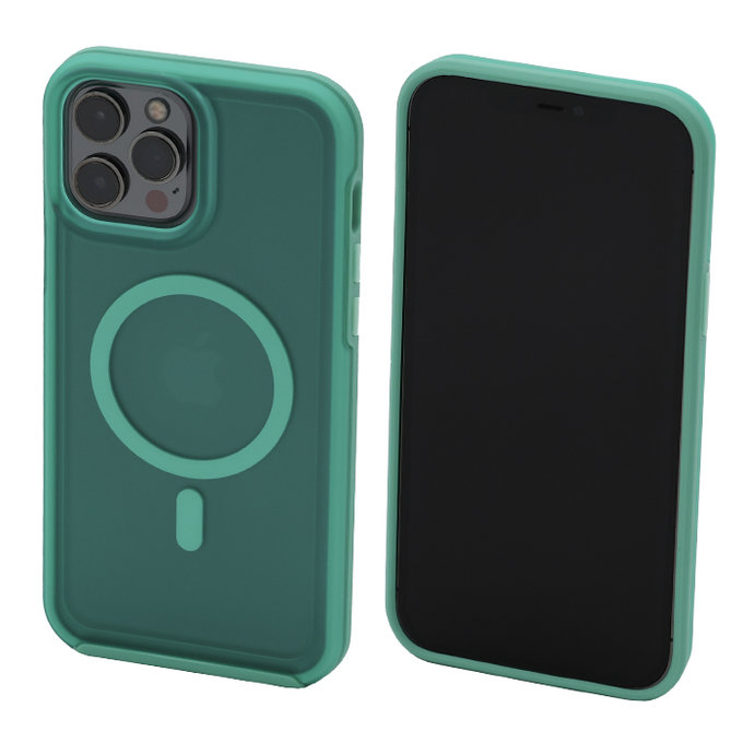 Etui Clear z MagSafe do iPhone 13 Pro Max, mint blue, FixPremium
