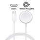 Magnetyczny kabel szybkiego ladowania do Apple Watch do USB-C (1m) A2515 - Plastic (bulk)