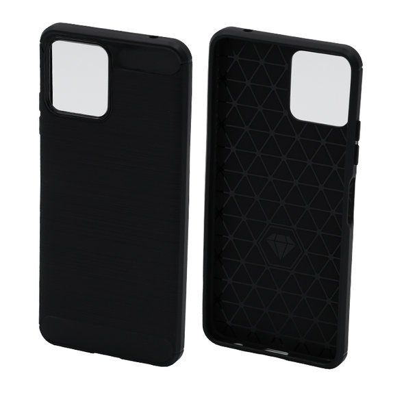 Etui gumowe do T Phone 5G, REVVL 6, czarny, black, FixPremium