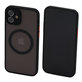 Etui z MagSafe do iPhone 12, Matte, Czarny, Black, FixPremium