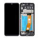 Wyświetlacz do Samsung A14 A145R, Ekran dotykowy z ramką, Czarny, Black, TFT