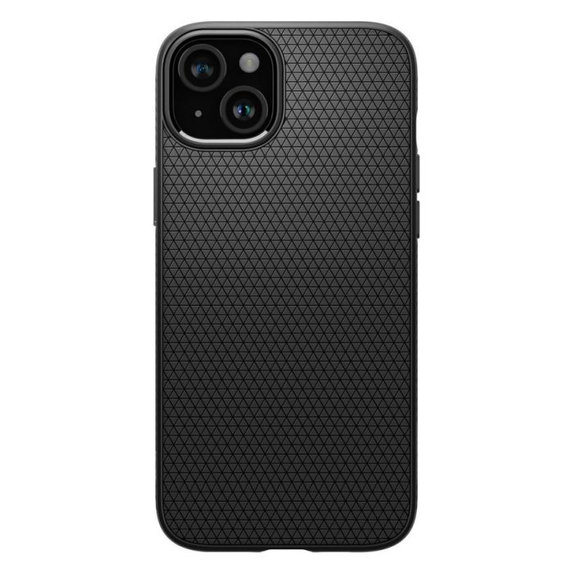 Etui do iPhone 15, Liquid Air, Ultra Hybrid, Matte Black, Spigen