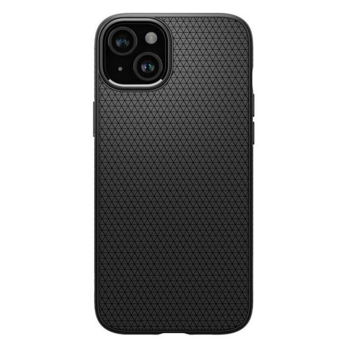 Etui do iPhone 15, Liquid Air, Ultra Hybrid, Matte Black, Spigen