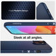 Etui do iPhone 15, Liquid Air, Ultra Hybrid, Navy Blue, Spigen