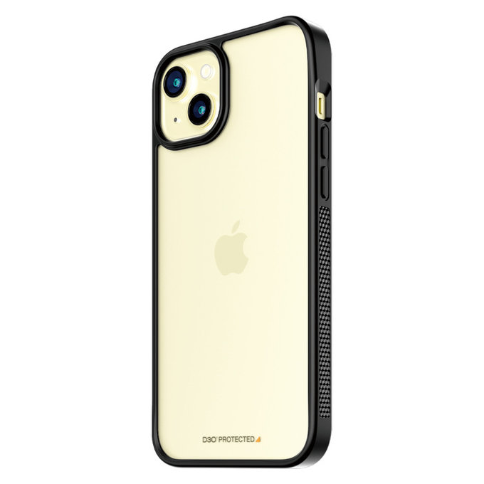Etui ClearCase D3O do iPhone 15 Plus, Czarne, PanzerGlass