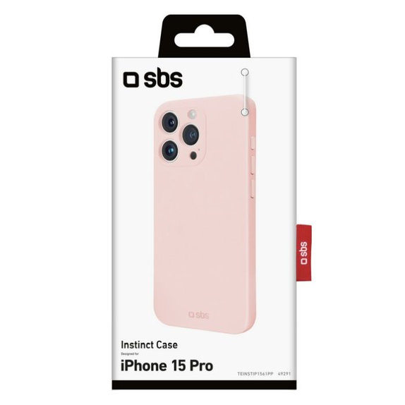 Etui do iPhone 15 Pro, Instinct, Różowy, Pink, SBS