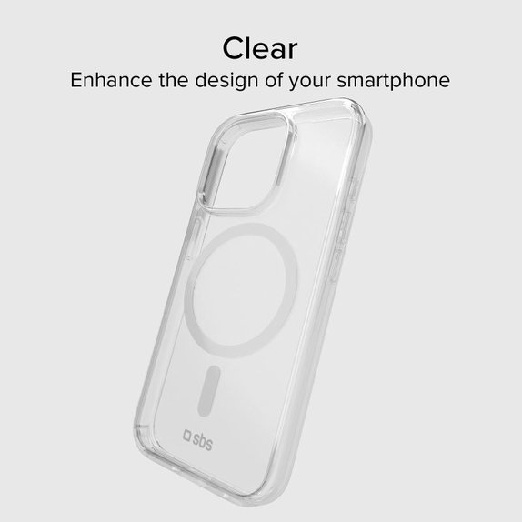Etui z MagSafe do iPhone 15 Pro, Przezroczysty, Transparent, SBS