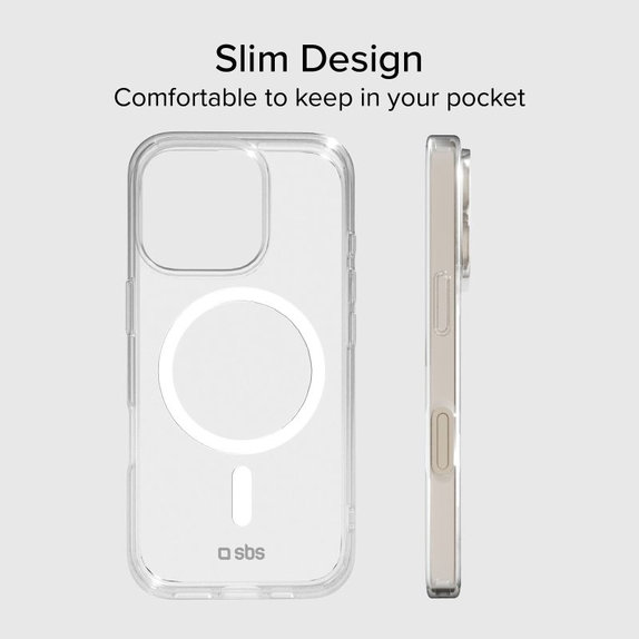 Etui z MagSafe do iPhone 15 Pro, Przezroczysty, Transparent, SBS