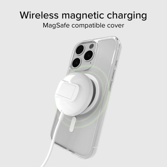 Etui z MagSafe do iPhone 15 Pro Max, Przezroczysty, Transparent, SBS