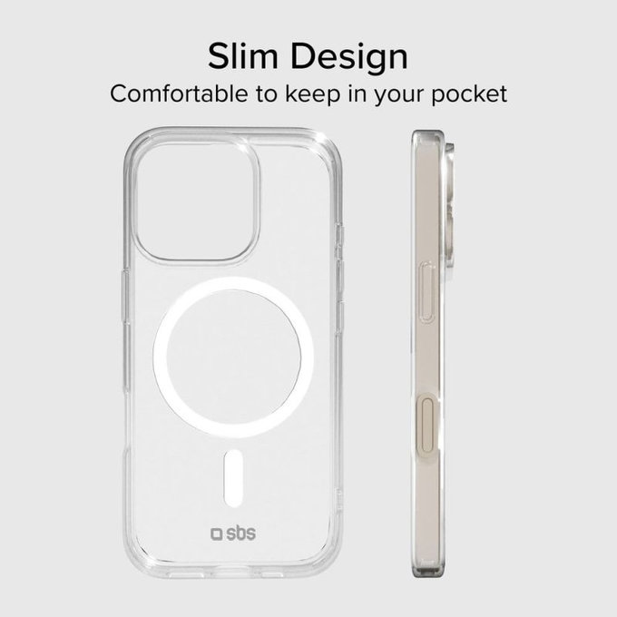 Etui z MagSafe do iPhone 15 Pro Max, Przezroczysty, Transparent, SBS