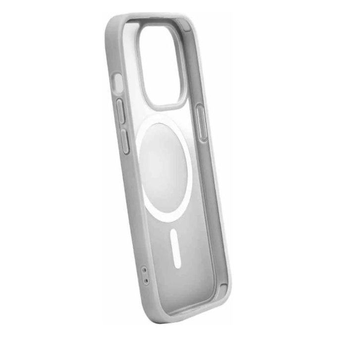 Etui z MagSafe do iPhone 15 Pro, Gradient, Srebrny, Silver, PURO