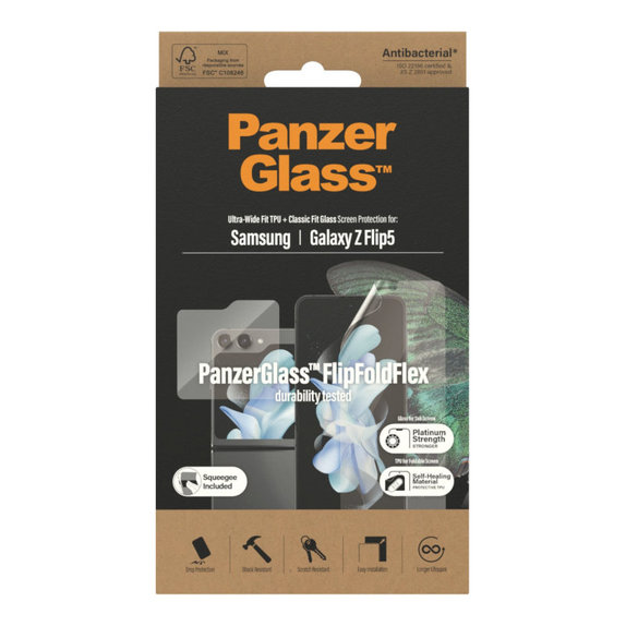 Folia ochronna UWF AB do Samsung Z Flip5, Przezroczyste, PanzerGlass