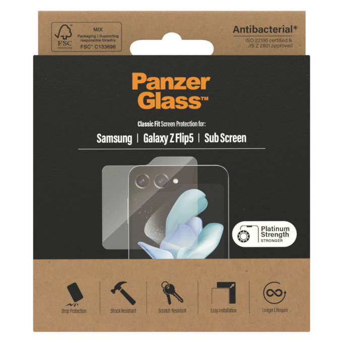 Szkło hartowane AB do Samsung Galaxy Z Flip5 5G, Przezroczyste, PanzerGlass