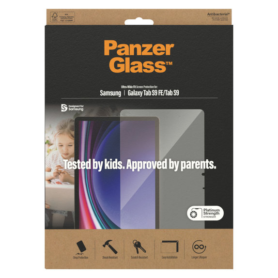 Szkło hartowane UWF AB do Samsung Galaxy Tab S9/S9 FE, Przezroczyste, PanzerGlass