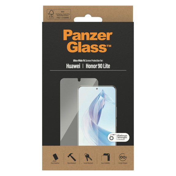 Szkło hartowane UWF do Honor 90 Lite, Przezroczyste, PanzerGlass