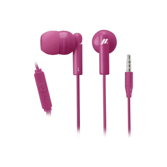 Słuchawki Stereo Tune, Jack 3.5mm, różowy, pink, Music Hero