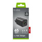 Adapter podróżny NanoTube 2x USB-C/USB-A, GaN, 65 W PD, czarny, SBS