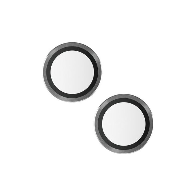 Ochraniacz soczewki tylnego aparatu Hoops do iPhone 13, 13 mini, czarny, black, PanzerGlass