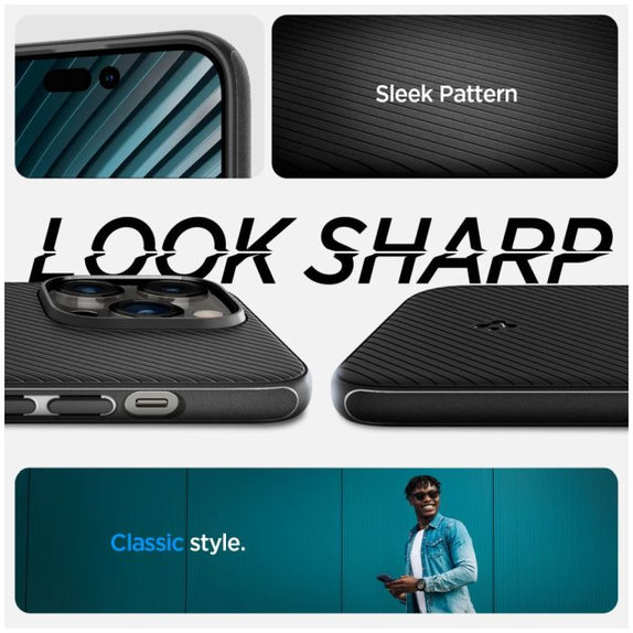 Etui z MagSafe do iPhone 14 Pro Max, Mag Armor, Matte Black, Spigen