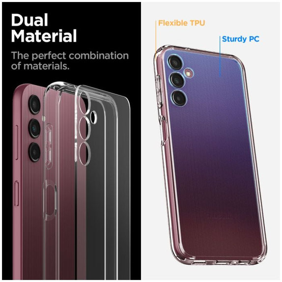 Etui do Samsung A14 5G, Liquid Air, Crystal Clear, Spigen