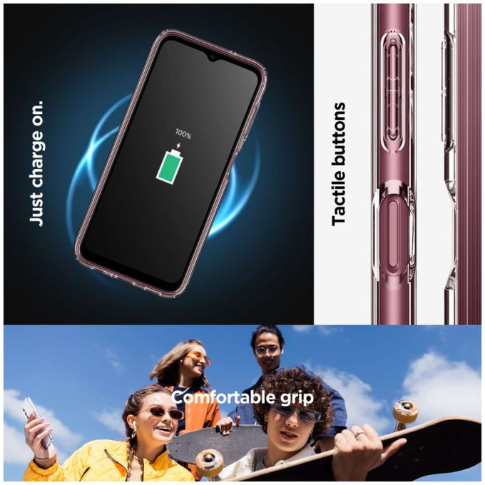 Etui do Samsung A14 5G, Liquid Air, Crystal Clear, Spigen