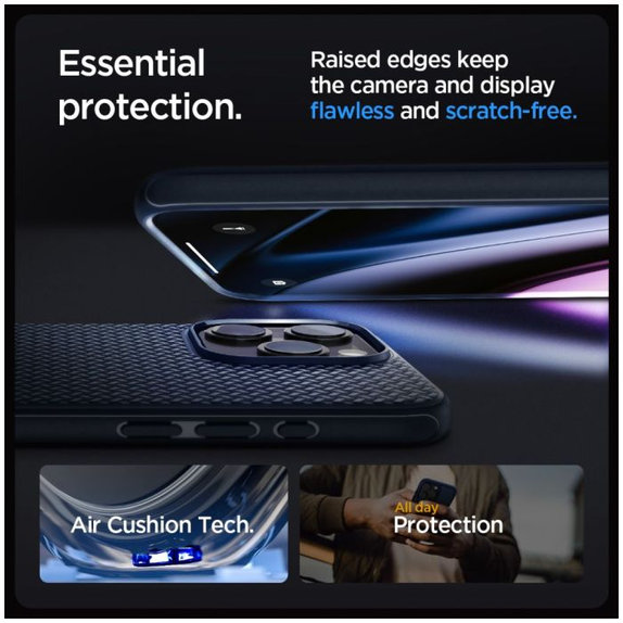 Etui z MagSafe do iPhone 15 Pro Max, Mag Armor, Navy Blue, Spigen