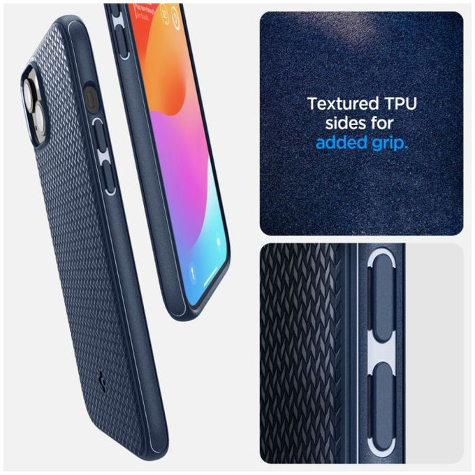 Etui z MagSafe do iPhone 15, Mag Armor, Navy Blue, Spigen