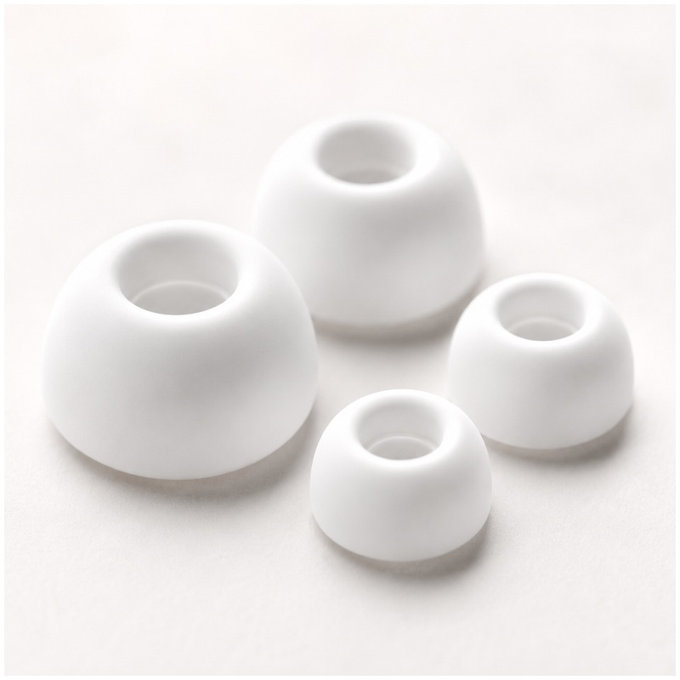 Końcówki do AirPods Pro - Zestaw 2szt (L, S) | biały | white | FixPremium