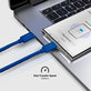 Kabel USB-C/USB-C, 60W, PD, 1.5m, Niebieski, Blue, SBS