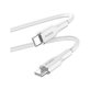 Kabel USB-C / USB-C, 60W, Soft, 1,5 m, Biały, White, PURO