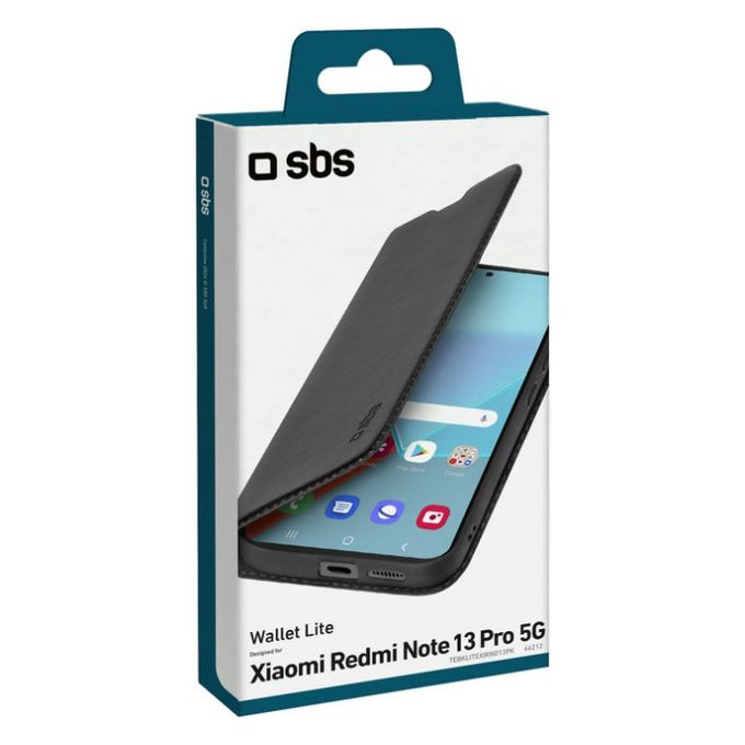 Etui do Xiaomi Redmi Note 13 Pro, Book Wallet Lite, Czarny, Black, SBS