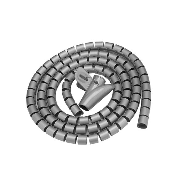 Organizer kabli - Tuba (10mm), długość 2M, szary, gray, FixPremium