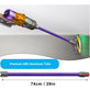Rura ssąca do Dyson V12, Fioletowy, Purple