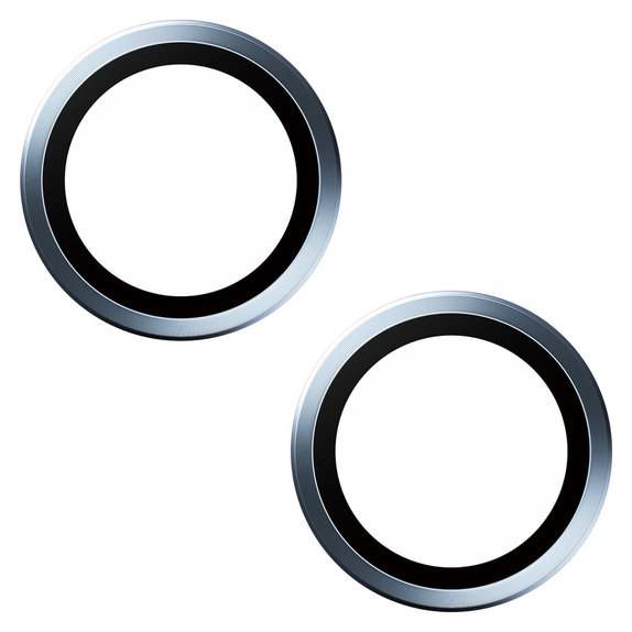 Osłona obiektywu aparatu Hoops do iPhone 15/15 Plus, Niebieskie, PanzerGlass