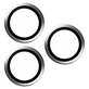 Osłona obiektywu aparatu Hoops do iPhone 15 Pro/15 Pro Max, White Metal, PanzerGlass
