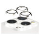 Osłona obiektywu aparatu Hoops do iPhone 15 Pro/15 Pro Max, White Metal, PanzerGlass