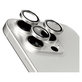 Osłona obiektywu aparatu Hoops do iPhone 15 Pro/15 Pro Max, White Titanium, PanzerGlass