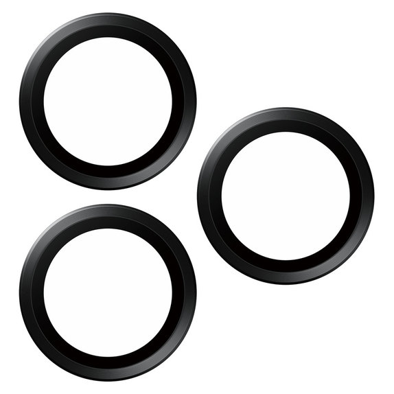 Osłona obiektywu aparatu Hoops do iPhone 15 Pro/15 Pro Max, Black Titanium, PanzerGlass