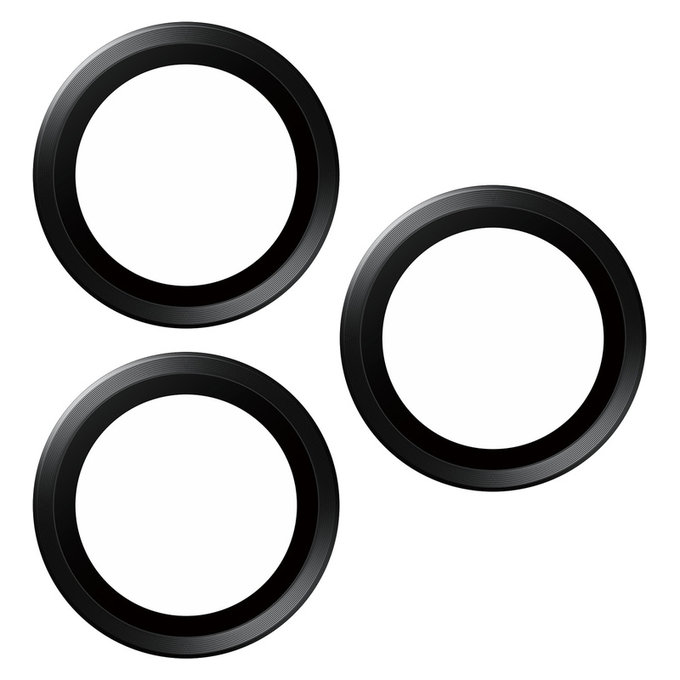 Osłona obiektywu aparatu Hoops do iPhone 15 Pro/15 Pro Max, Black Titanium, PanzerGlass