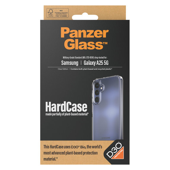 Etui HardCase D3O do Samsung Galaxy A25 5G, Przezroczyste, PanzerGlass